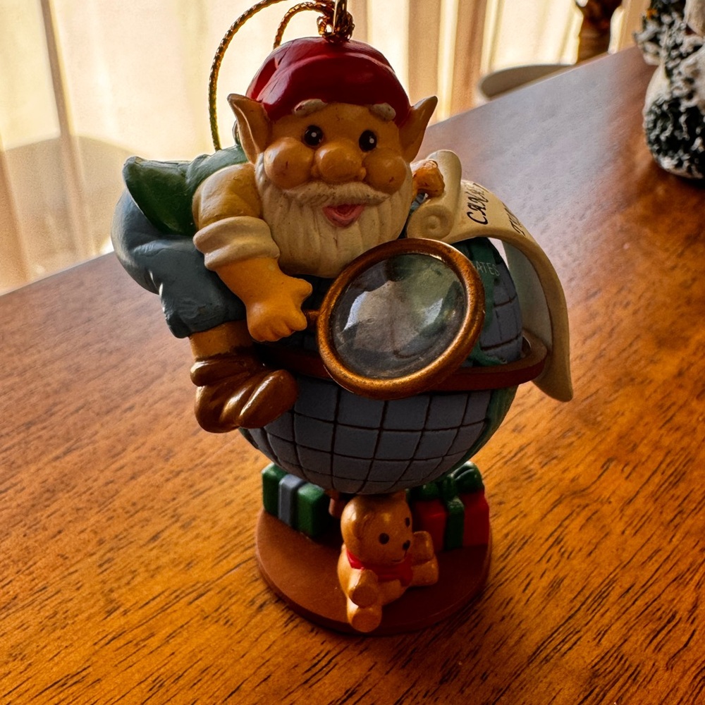 Vintage 1994 Christmas Traditions Santa Around the World Collectible Ornament